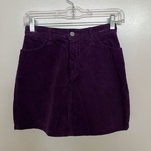 Purple corduroy skirt!!